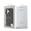 Husă spate Guess PU 4G Classic Logo MagSafe pentru iPhone 16 Plus, maro