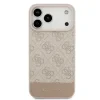 Husă spate Guess PU 4G cu dungi pentru iPhone 17 Pro Max, roz