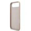 Husă spate Guess PU 4G cu dungi pentru iPhone Air, roz
