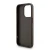 Husă spate Guess PU 4G cu logo metalic pentru iPhone 15 Pro Max, maro