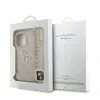 Husă spate Guess PU 4G cu logo metalic pentru iPhone 15 Pro Max, roz