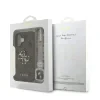 Husă spate Guess PU 4G cu logo metalic pentru iPhone 16, maro