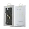 Husă spate Guess PU 4G cu logo metalic pentru iPhone 16e/17e, gri