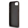 Husă spate Guess PU 4G cu logo metalic pentru iPhone 16e/17e, maro