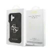 Husă spate Guess PU 4G cu logo metalic pentru iPhone 17, gri