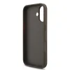 Husă spate Guess PU 4G cu logo metalic pentru iPhone 17, maro