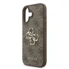 Husă spate Guess PU 4G cu logo metalic pentru iPhone 17, maro