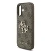 Husă spate Guess PU 4G cu logo metalic pentru iPhone 17, maro