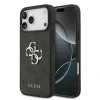 Husă spate Guess PU 4G cu logo metalic pentru iPhone 17 Pro Max, gri