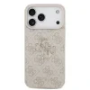 Husă spate Guess PU 4G cu logo metalic pentru iPhone 17 Pro Max, roz
