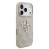 Husă spate Guess PU 4G cu logo metalic pentru iPhone 17 Pro, roz