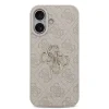 Husă spate Guess PU 4G cu logo metalic pentru iPhone 17, roz