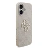 Husă spate Guess PU 4G cu logo metalic pentru iPhone 17, roz