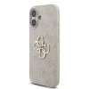 Husă spate Guess PU 4G cu logo metalic pentru iPhone 17, roz