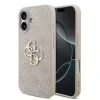 Husă spate Guess PU 4G cu logo metalic pentru iPhone 17, roz