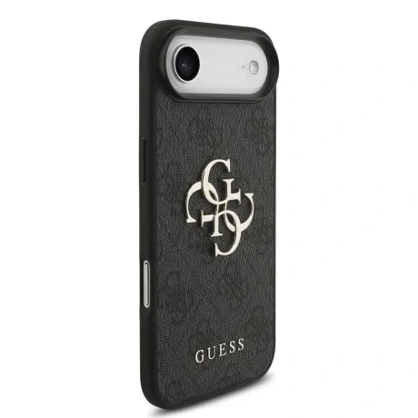 Husa spate Guess PU 4G cu logo metalic pentru iPhone Air, gri