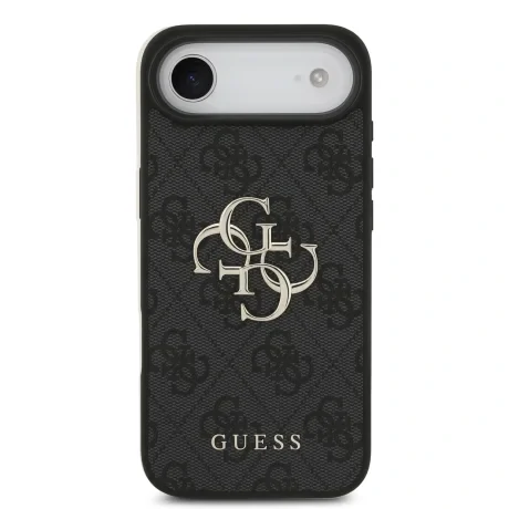 Husa spate Guess PU 4G cu logo metalic pentru iPhone Air, gri