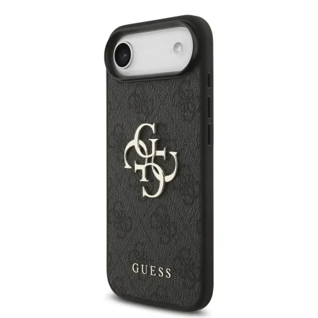 Husa spate Guess PU 4G cu logo metalic pentru iPhone Air, gri