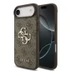 Husa spate Guess PU 4G cu logo metalic pentru iPhone Air, maro
