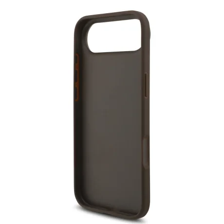 Husa spate Guess PU 4G cu logo metalic pentru iPhone Air, maro