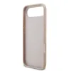 Husă spate Guess PU 4G cu logo metalic pentru iPhone Air, roz