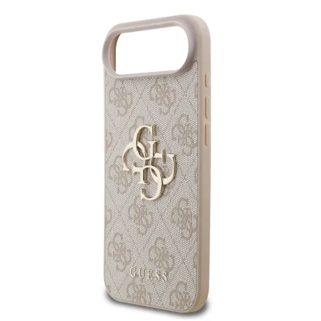 Husa spate Guess PU 4G cu logo metalic pentru iPhone Air, roz