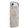 Husă spate Guess PU 4G cu logo metalic pentru iPhone Air, roz