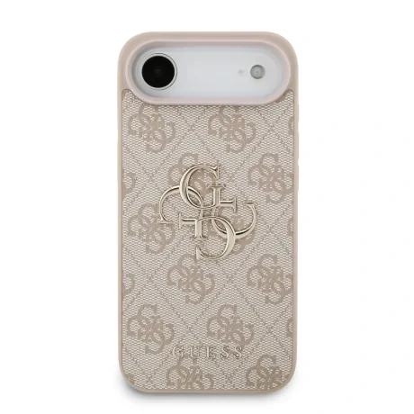 Husa spate Guess PU 4G cu logo metalic pentru iPhone Air, roz