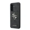 Husa spate Guess PU 4G cu logo metalic pentru Samsung Galaxy A37, gri