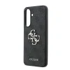 Husa spate Guess PU 4G cu logo metalic pentru Samsung Galaxy A37, gri