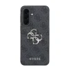 Husa spate Guess PU 4G cu logo metalic pentru Samsung Galaxy A37, gri