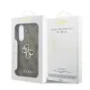 Husa spate Guess PU 4G cu logo metalic pentru Samsung Galaxy A37, maro