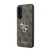 Husa spate Guess PU 4G cu logo metalic pentru Samsung Galaxy A37, maro