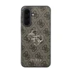 Husa spate Guess PU 4G cu logo metalic pentru Samsung Galaxy A37, maro