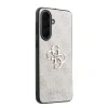 Husa spate Guess PU 4G cu logo metalic pentru Samsung Galaxy A37, roz