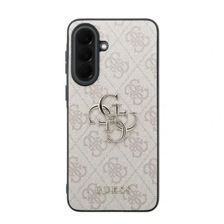 Husa spate Guess PU 4G cu logo metalic pentru Samsung Galaxy A37, roz