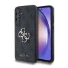 Husa spate Guess PU 4G cu logo metalic pentru Samsung Galaxy A55 5G, gri