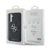 Husa spate Guess PU 4G cu logo metalic pentru Samsung Galaxy A55 5G, gri