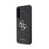 Husa spate Guess PU 4G cu logo metalic pentru Samsung Galaxy A56, gri