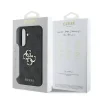 Husa spate Guess PU 4G cu logo metalic pentru Samsung Galaxy A56, gri