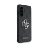 Husa spate Guess PU 4G cu logo metalic pentru Samsung Galaxy A56, gri