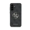 Husa spate Guess PU 4G cu logo metalic pentru Samsung Galaxy A56, gri