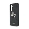 Husa spate Guess PU 4G cu logo metalic pentru Samsung Galaxy A56, gri
