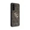 Husa spate Guess PU 4G cu logo metalic pentru Samsung Galaxy A56, maro