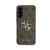 Husa spate Guess PU 4G cu logo metalic pentru Samsung Galaxy A56, maro