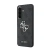 Husa spate Guess PU 4G cu logo metalic pentru Samsung Galaxy A57, gri