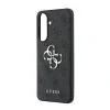 Husa spate Guess PU 4G cu logo metalic pentru Samsung Galaxy A57, gri