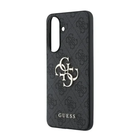 Husa spate Guess PU 4G cu logo metalic pentru Samsung Galaxy A57, gri