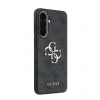 Husa spate Guess PU 4G cu logo metalic pentru Samsung Galaxy A57, gri