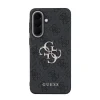 Husa spate Guess PU 4G cu logo metalic pentru Samsung Galaxy A57, gri